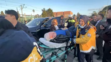 Samsun'da fenalaşan sürücünün hastane görüntüsü