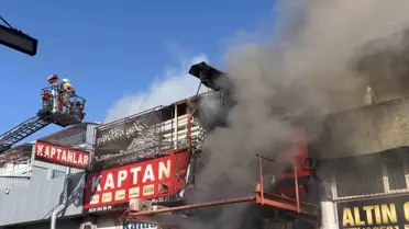 Depodaki yangının kontrol altına alınması