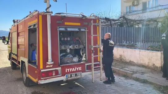 Nazilli'de müstakil evde çıkan yangın