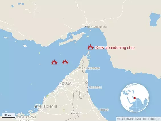 Saldırı sonrası geminin su alması