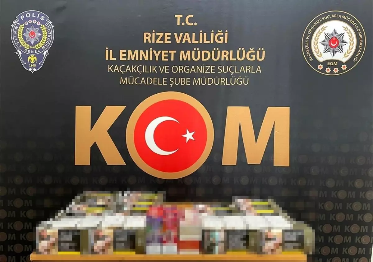 Rize’de Kaçak Ürün Ticaretiyle Mücadele Güçlendi