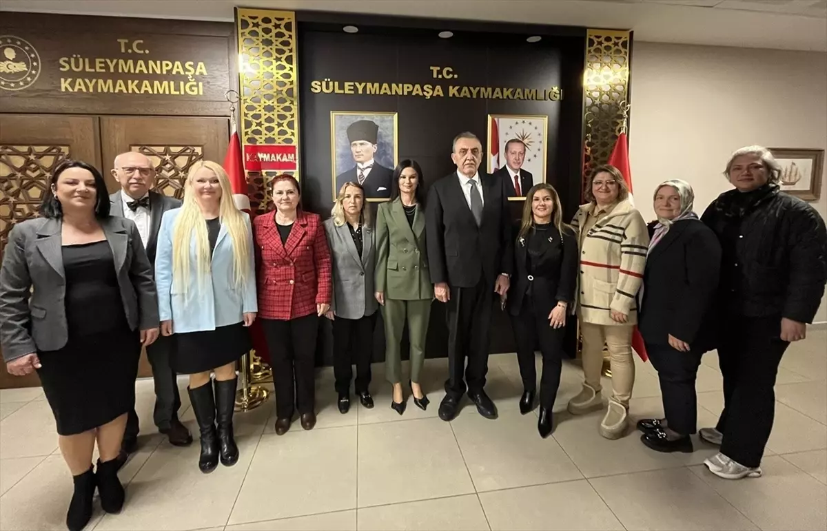 Süleymanpaşa’da Kent Konseyi Başkanı Çetin’in Kaymakam Tunçer ve Nallar Çocuk Merkezi Ziyareti