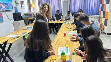 Öğrencilerin hazırladığı geri dönüşüm ürünleri