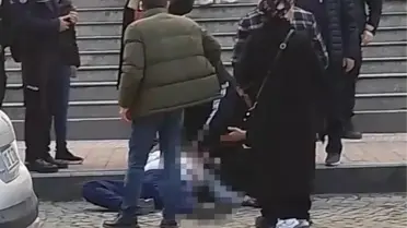 Olay anındaki güvenlik kamerası görüntüsü