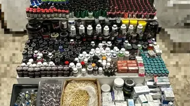 Eskişehir'de Polis, 158 Bin Gıda Takviyesi ve İlacı Ele Geçirerek Şüpheliyi Gözaltına Aldı