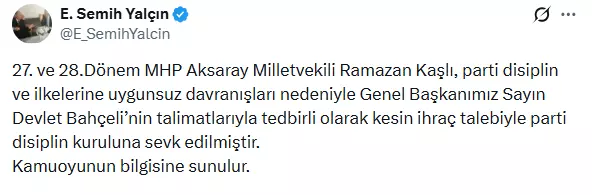 Bahçeli'nin talimatı