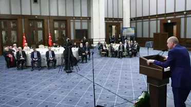 Erdoğan, İftar Sofrasında Dini Azınlık Temsilcileriyle Buluştu
