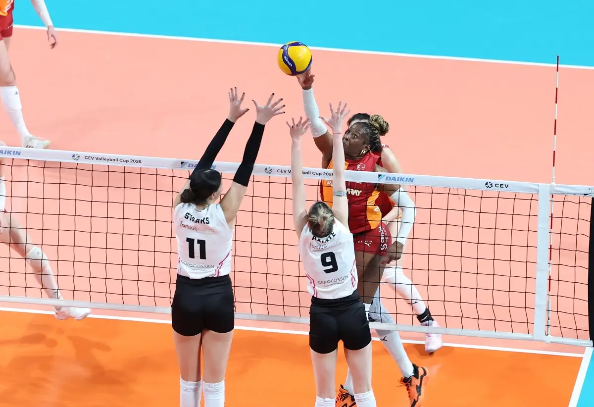 Galatasaray Daikin, CEV Kupası Yarı Finalinde CSO Voluntari'yi 3-0 Bozdular