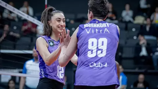 Maçın kritik anlarından bir kare