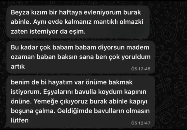 Mesajlaşma ekran görüntüsü