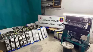 Sahte plaka üretim tesisi