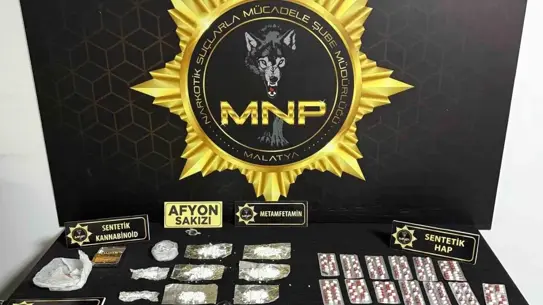 Operasyon sırasında ele geçirilen uyuşturucu maddeler