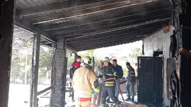 Yangın anındaki görüntü