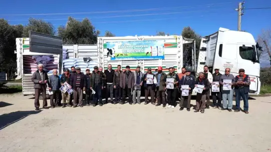 Yenipazar’da destek alan çiftçiler