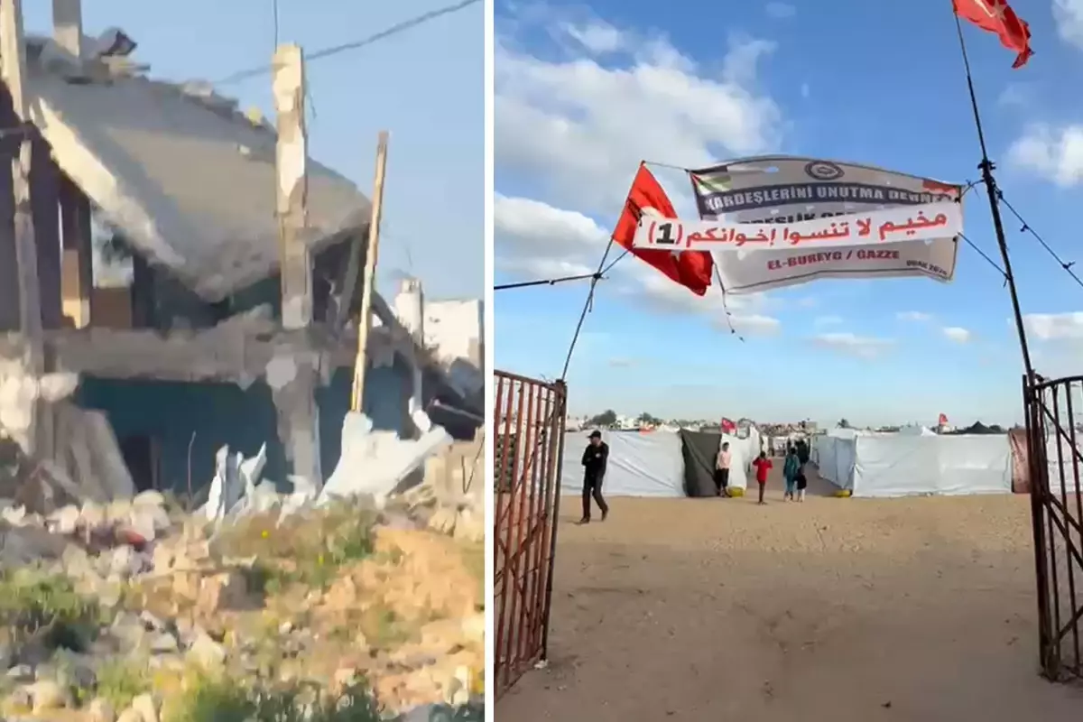 Gazze'de Kardeşlik Çadır Kampı'na Saldırı: Birkaç Yaralı