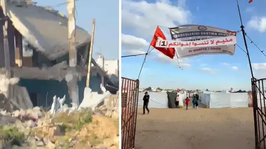 Saldırı sonrası kamp alanı