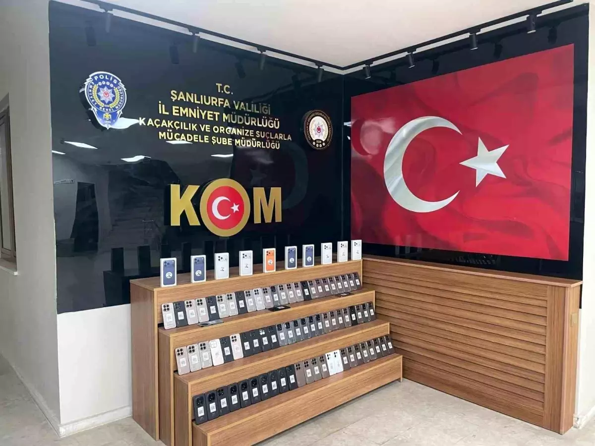 Şanlıurfa'da 85 Kaçak Cep Telefonu Operasyonu: 4,25 Milyon Lirayı Mahkum Etti
