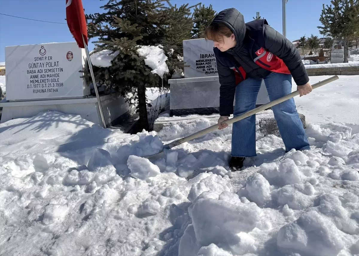 Ardahan’da Şehit Mezarı Bakım Çalışmaları Başladı