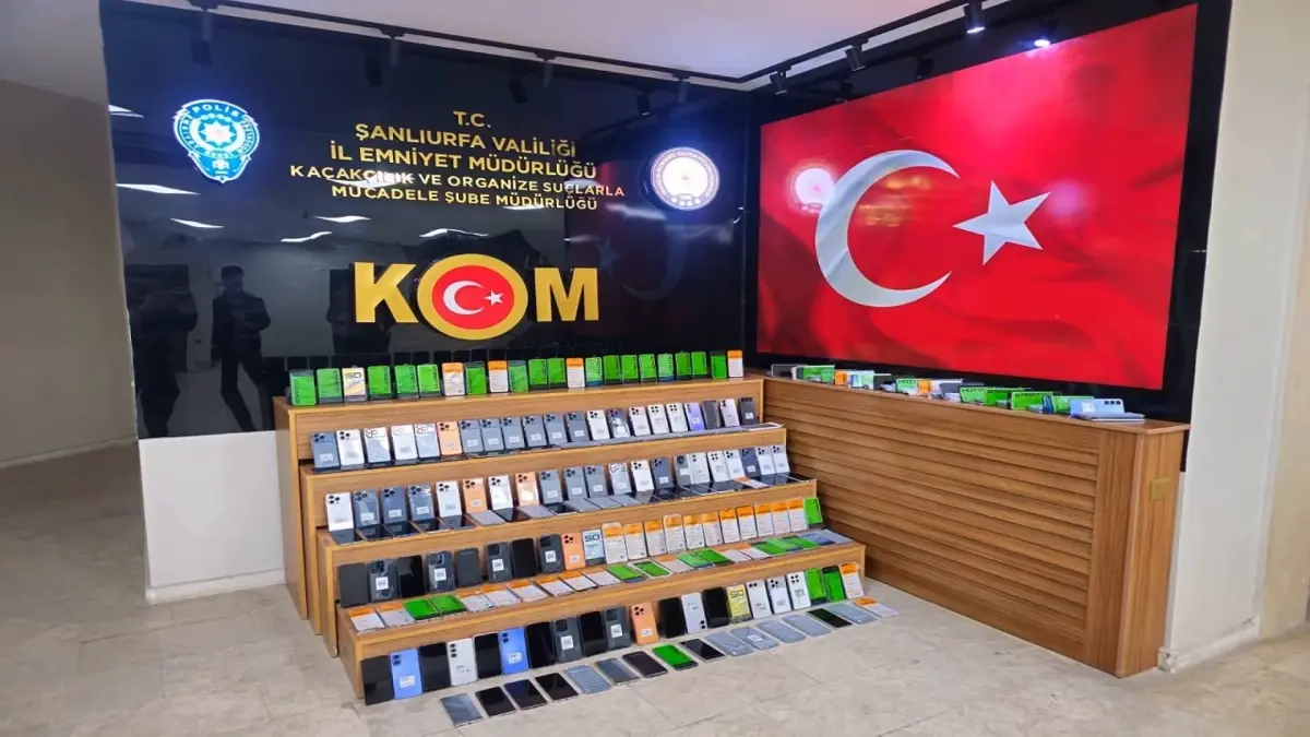 Şanlıurfa'da 4 Milyon Liralık Kaçak Telefon Operasyonu