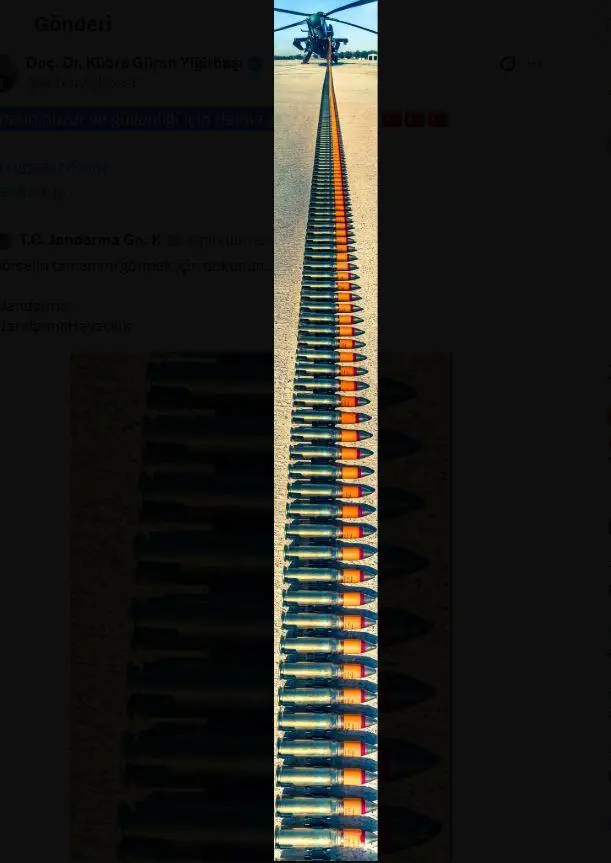 Jandarma personeli sahada görev başında