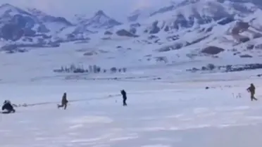 Kar motorunda kaçmaya çalışan firari