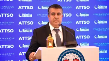 İftar programında konuşma yapan ATTSO yöneticisi