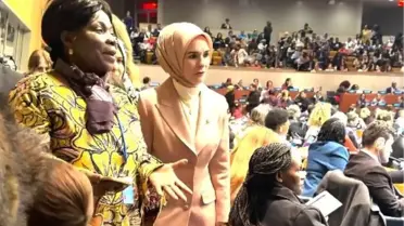 BM toplantısında gösterilen protesto pankartı