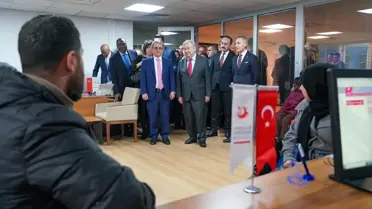 Guterres’in Ankara’daki Göç İdaresi ziyareti sırasında çekilen fotoğraf