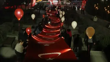 İstiklal Marşı kutlamasından bir an