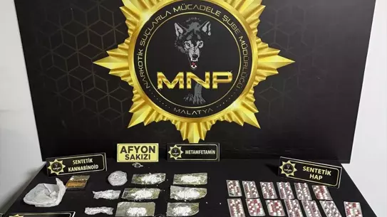 Operasyonda ele geçirilen uyuşturucu maddeler