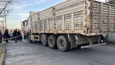 Kaza yerinde çekilmiş fotoğraf