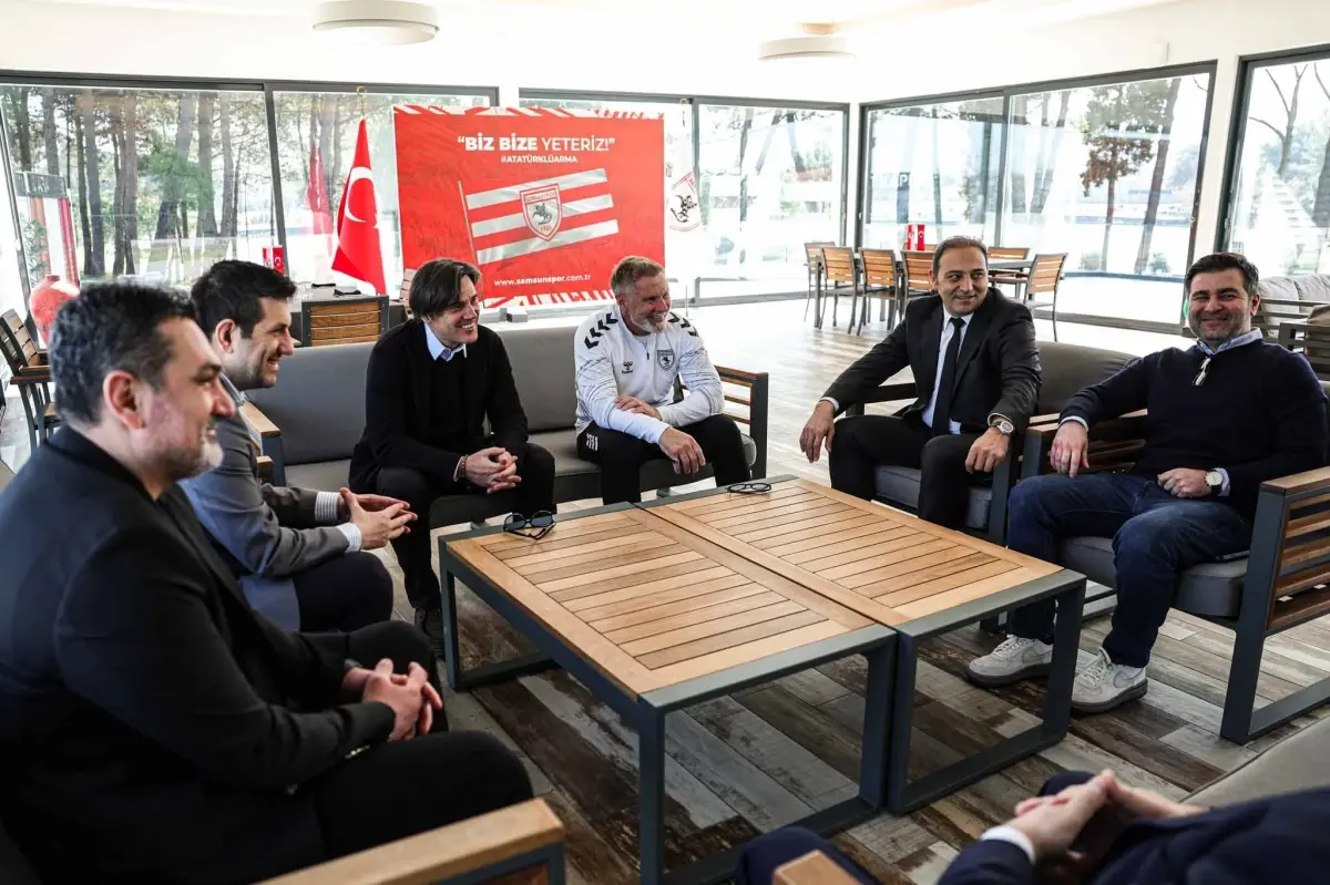 Montella, Samsunspor Tesislerini Ziyaret Etti ve Başarı Dileklerini İletti