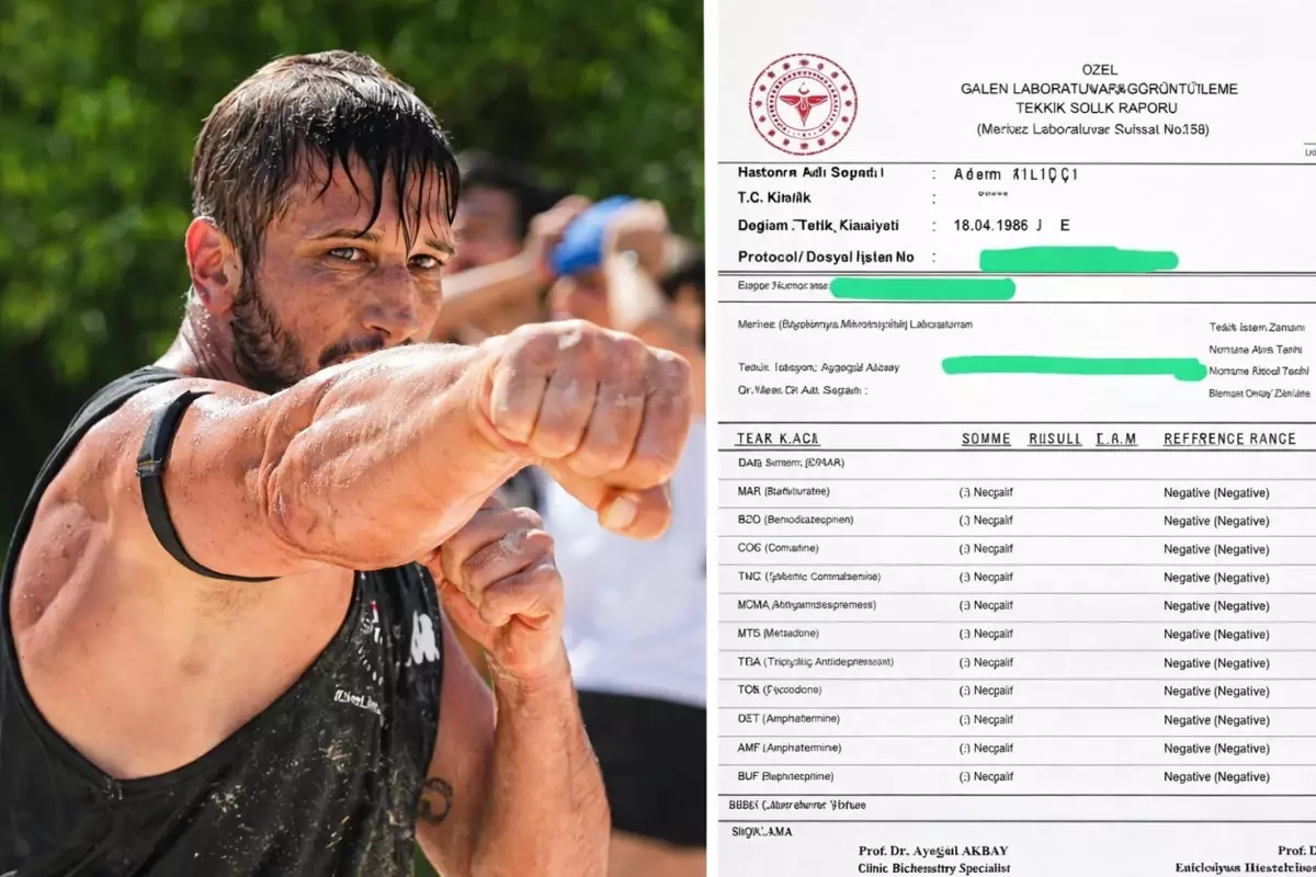 Adem Kılıçcı, Bağımsız Laboratuvardan Negatif Uyuşturucu Testi Sonucunu Paylaştı