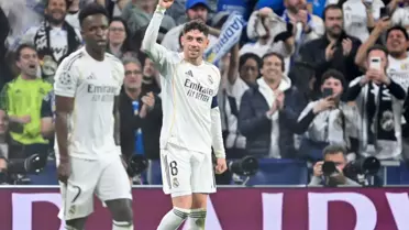 Federico Valverde'in gol sevinci