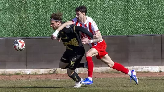 Maçın kritik anlarından bir kare