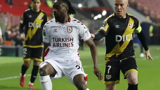 Maçtan bir kare: Rayo Vallecano gol sevinci