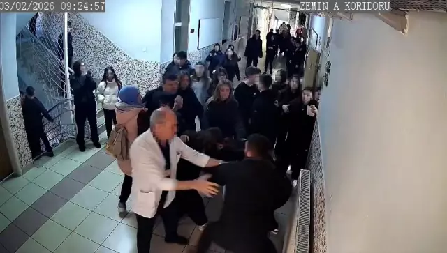 Okul içinde yaşanan olayın görseli