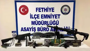 Ele geçirilen silah ve uyuşturucu maddeler