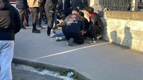 Kavga anındaki bıçak görüntüsü