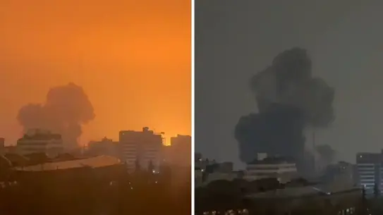 Tahran’da hava saldırısı sonrası yıkılmış bina