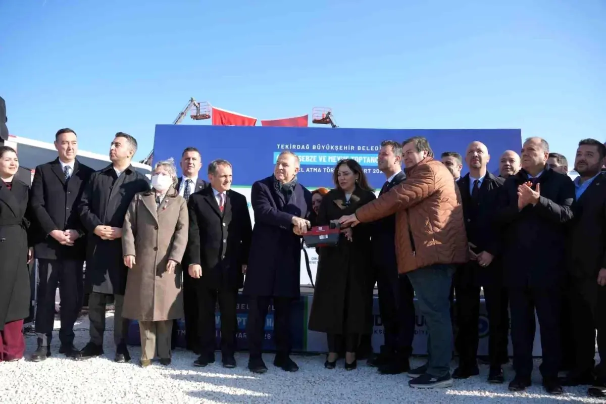 Çorlu’da Modern Sebze ve Meyve Toptancı Hali İnşaatı Başladı