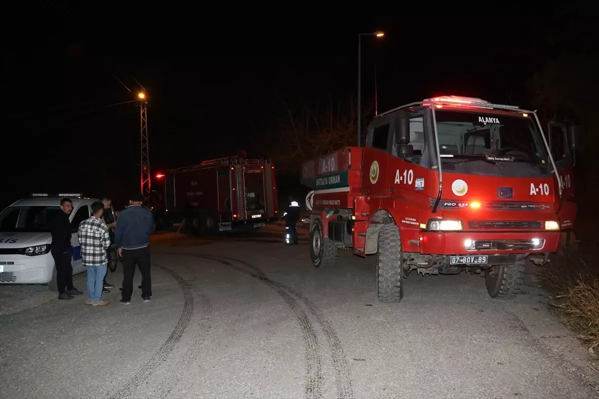 Alanya Hacımehmetli Mahallesi'nde Çıkan Orman Yangını Hızlı Müdahale ile Söndürüldü