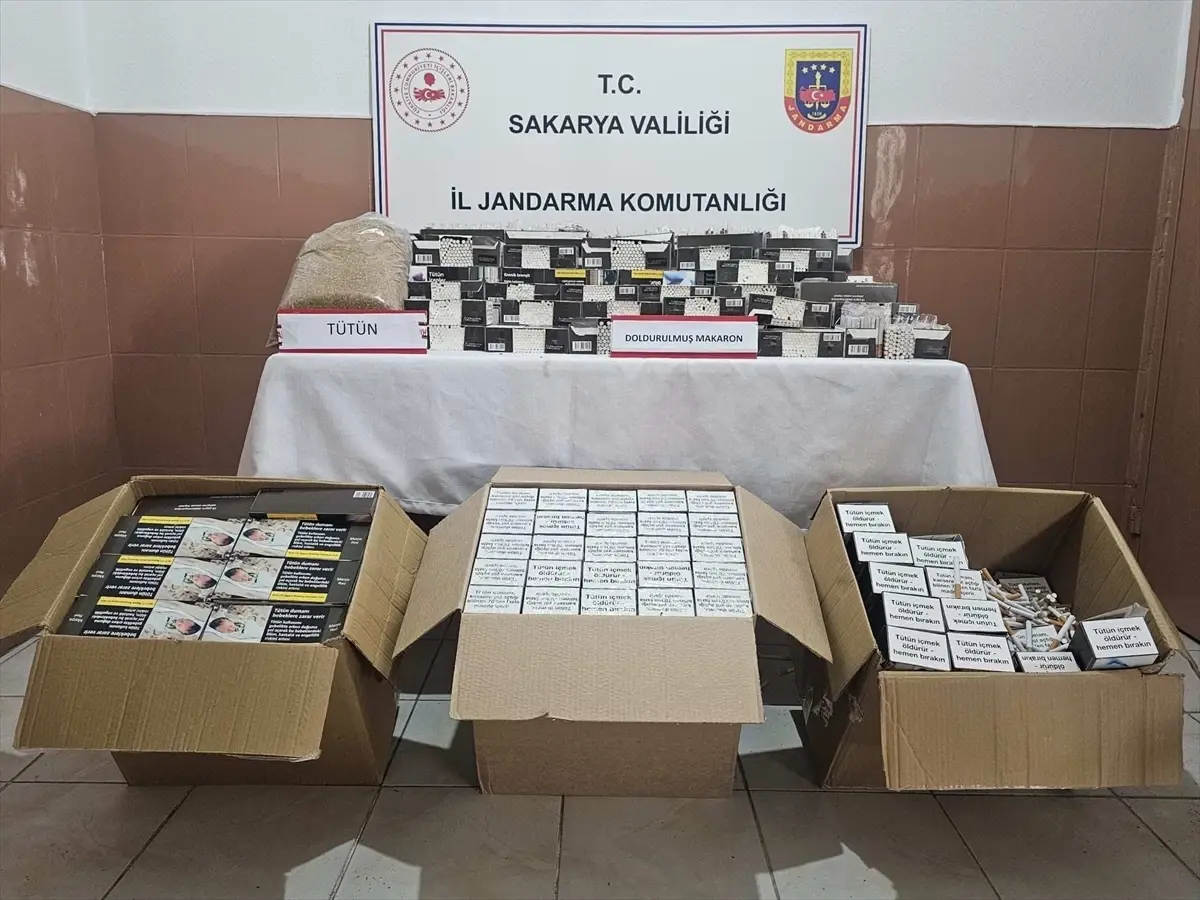 Sakarya’da 130 Bin 440 Makaron ve Tütün Ürününe Büyük Operasyon