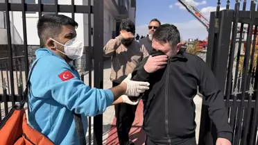 Yangın anındaki görüntü