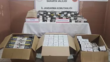 Ele geçirilen makaron ve tütün ürünleri