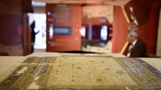 Bursa’da 14. Yüzyıl Memlük Kuranı Tarihi Sergide Göz Kamaştırdı