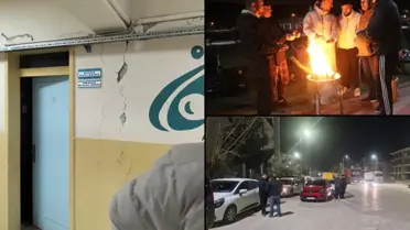 Deprem sonrası Niksar’da kontrol ekipleri