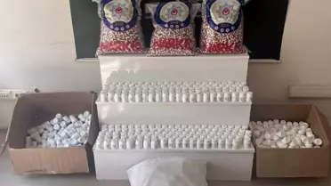 Operasyon sonrası ele geçirilen maddeler