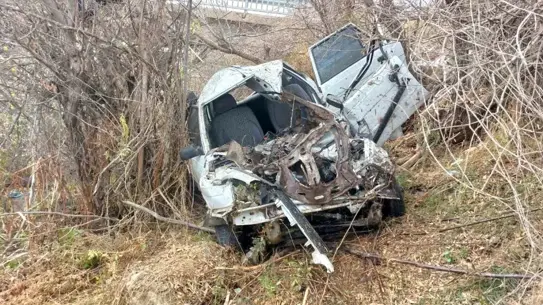 Kaza sonrası polis ekipleri