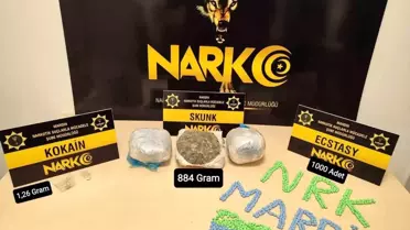 Operasyonda ele geçirilen uyuşturucu maddeler